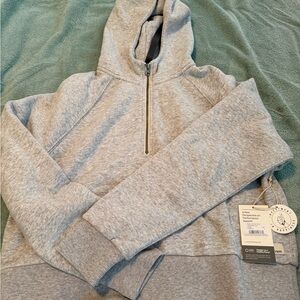 Vuori Restore Half Zip Light Grey Hoodie